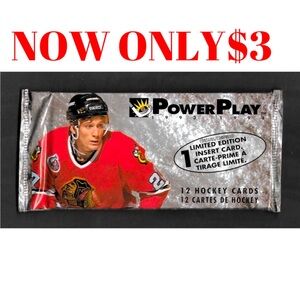 1993/94 Fleer Power Play Premier Edition Tall Boys Hockey Card Pack